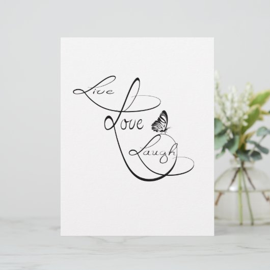 Live love Laugh (Standing Front)