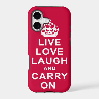Live Love Laugh and Carry On iPhone 17 Case