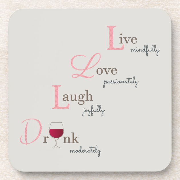 LIVE LAUGH LOVE DRINK WINE COASTERS PLACEMATS 