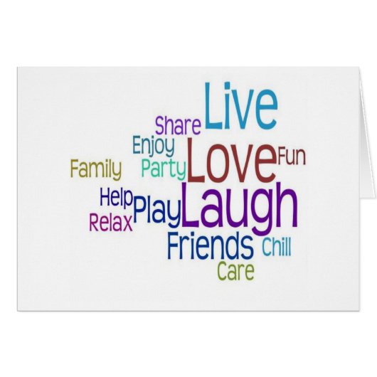 Live Love Laugh Cards (Front Horizontal)