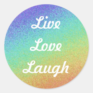 Live,Love,Laugh Classic Round Sticker