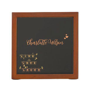 Live Love Laugh Cute Notedry Desk Organizer