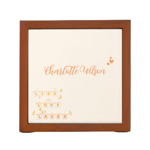 Live Love Laugh Cute Notedry Desk Organizer