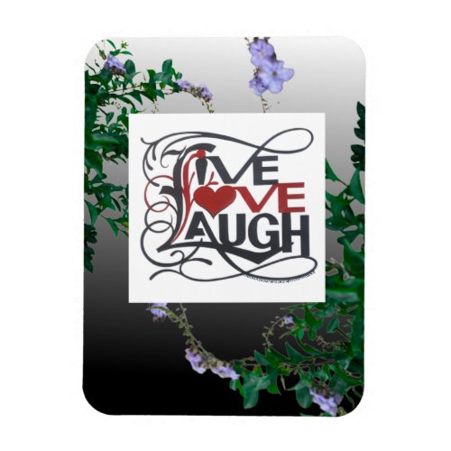 LIVE LOVE LAUGH  Flexible Photo Magnet