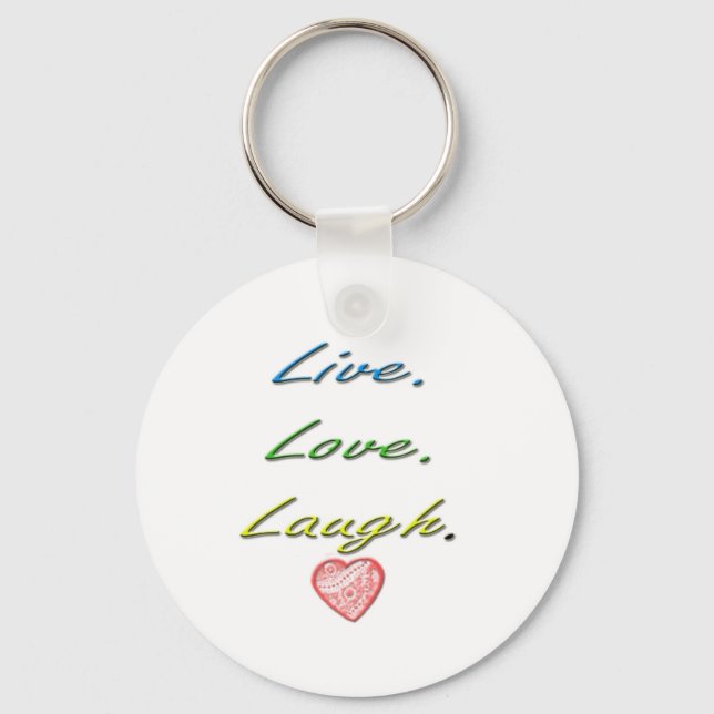 Live Love Laugh Keychain (Front)