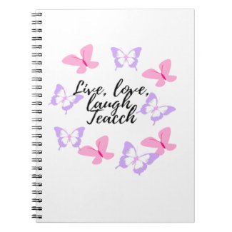 live love laugh learn notebook