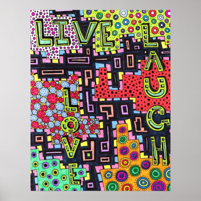 LIVE LOVE LAUGH Poster (Front)