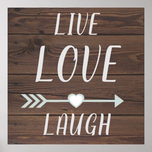 Live Love Laugh Rustic sign