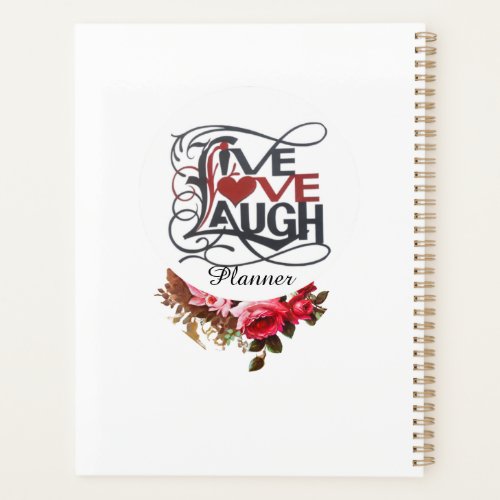 LIVE LOVE LAUGH  Spiral Bound Planner2 Notebook