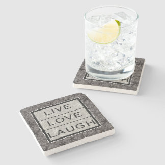 LIVE, LOVE, LAUGH STONE COASTER