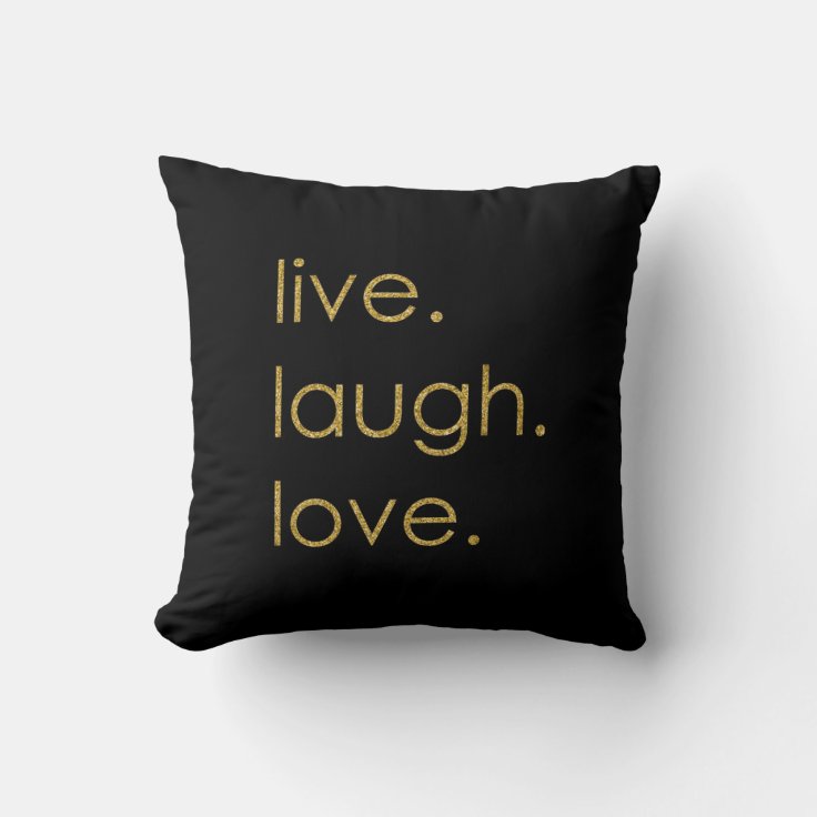 Live Love Laugh Throw Pillow Zazzle