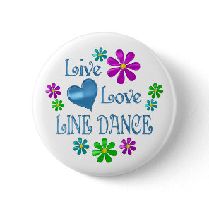 Live Love Line Dance Button