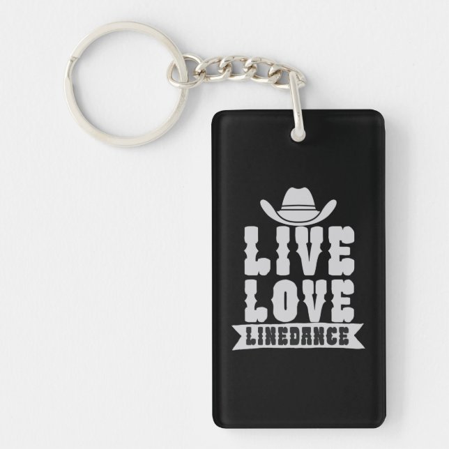 Live Love Linedance Keychain (Front)