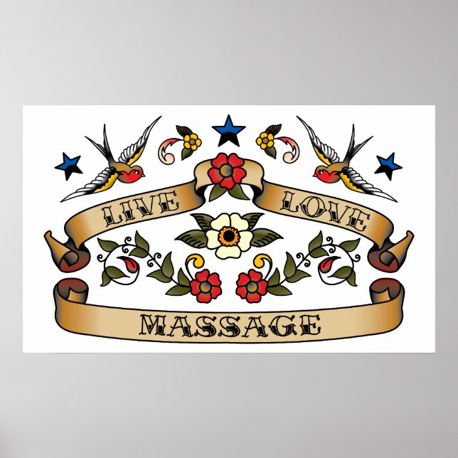 Live Love Massage Poster (Front)