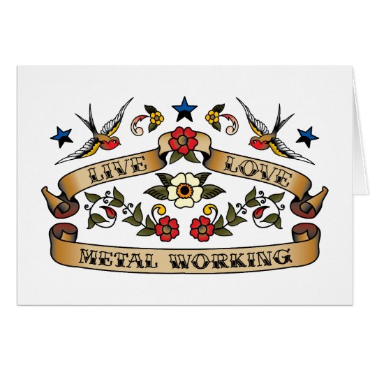 Live Love Metal Working Cards (Front Horizontal)