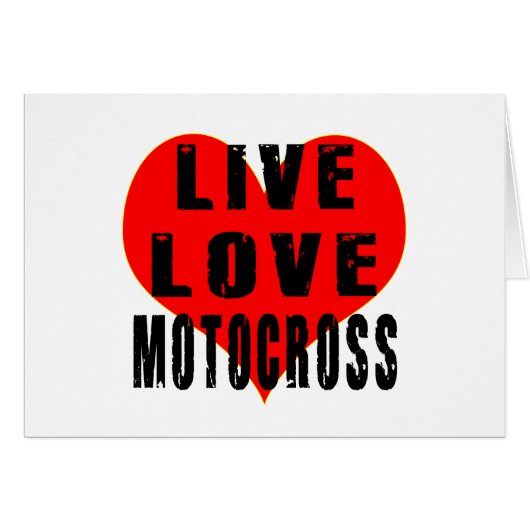 Live Love Motocross Cards (Front Horizontal)