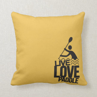 Live Love Paddle | Kayak Canoe Throw Pillow