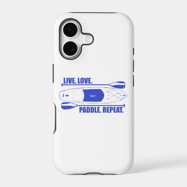 Live Love Paddle Repeat Iphone Case (Back)