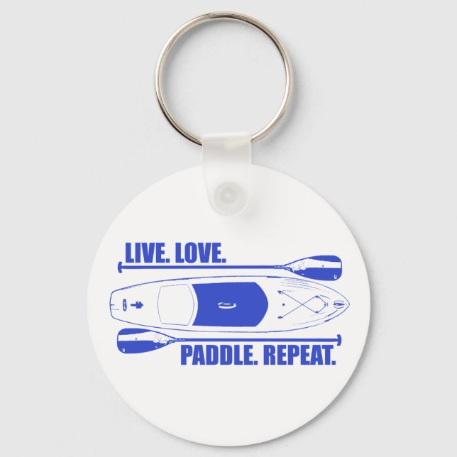 Live Love Paddle Repeat Keychain (Front)