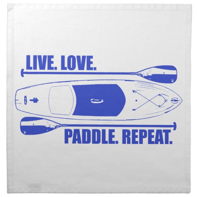 Live Love Paddle Repeat Napkin (Front)