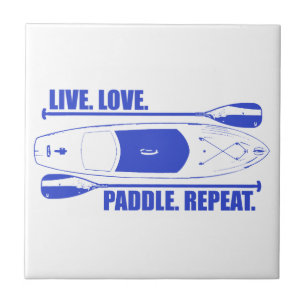 Live Love Paddle Repeat Tile