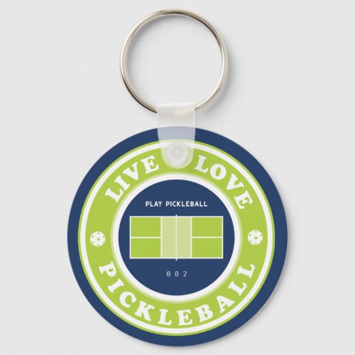 Live Love Pickleball Keychain