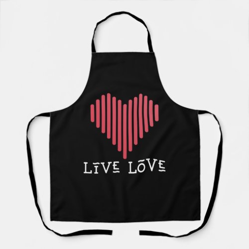 Live Love Pickleball Tee Shirt   Apron