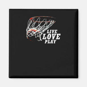 Live Love Play Basketball By Subgirl Magnet