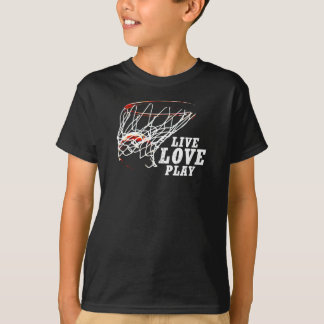 Live Love Play Basketball By Subgirl T-Shirt