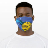 Live Love Polo, Water Polo Themed Adult Cloth Face Mask (Worn)