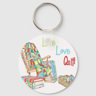 Live..Love..Quilt Keychain
