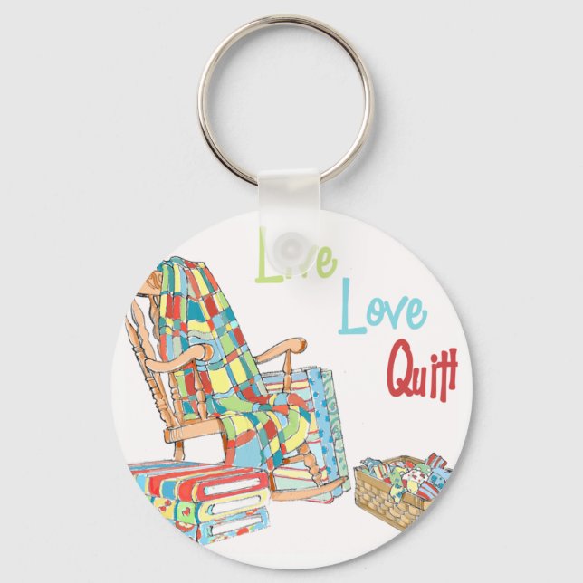 Live..Love..Quilt Keychain (Front)