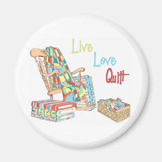 Live..Love..Quilt Magnet