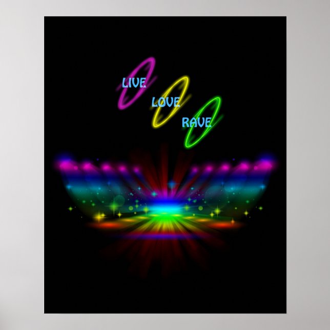 Live Love Rave Poster (Front)