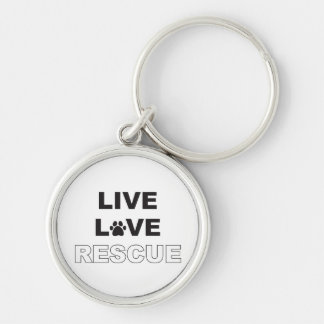 Live Love Rescue Keychain
