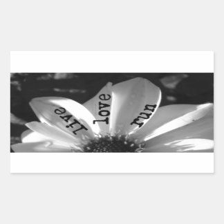 Live Love Run by Vetro Jewelry and Designs Rectangular Sticker