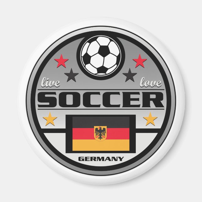 Live Love Soccer Germany Magnet (Front)