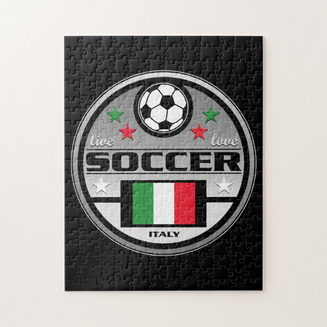 Live Love Soccer Italy Jigsaw Puzzle (Vertical)