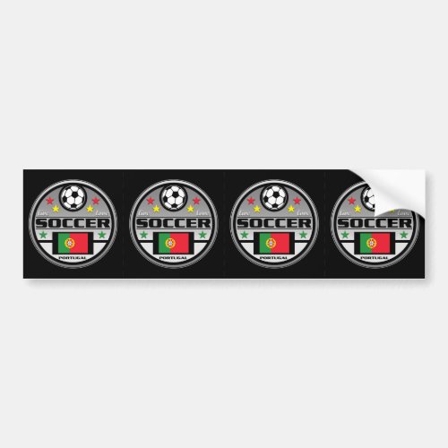 Live Love Soccer Portugal Bumper Sticker