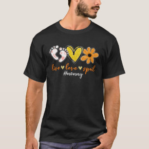 Live Love Spoiled Nonny Footprints Heart Flower Mo T-Shirt