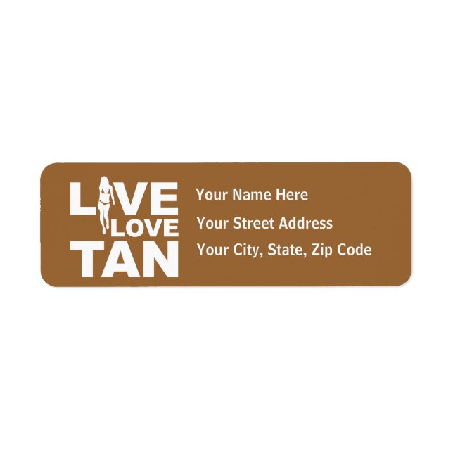 Live Love Tan Label (Front)