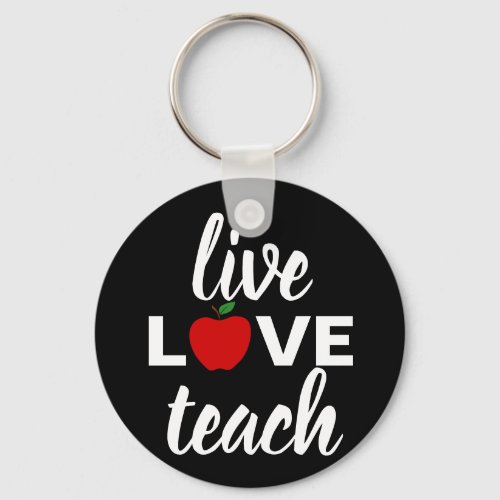 LIVE love teach tote bag for teacher or assistant Keychain