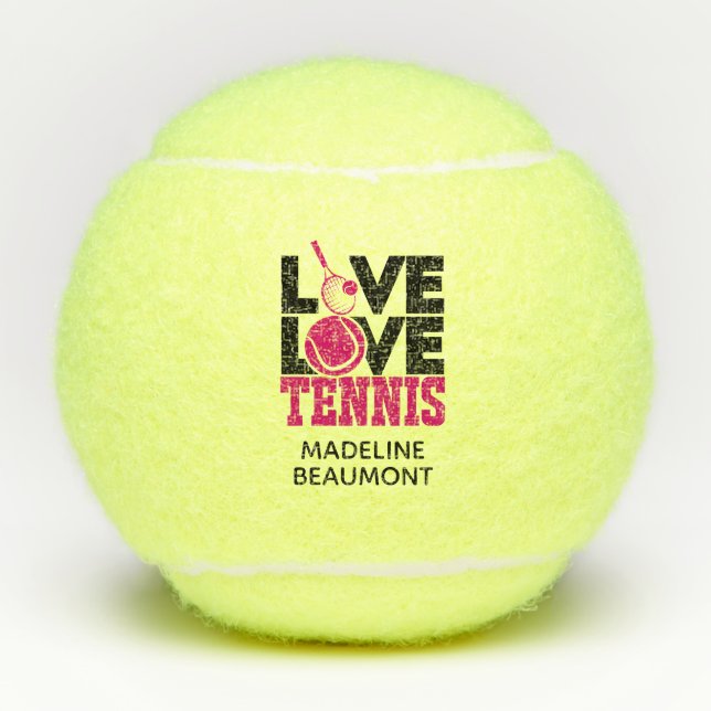 Live LOVE Tennis Balls (Front)