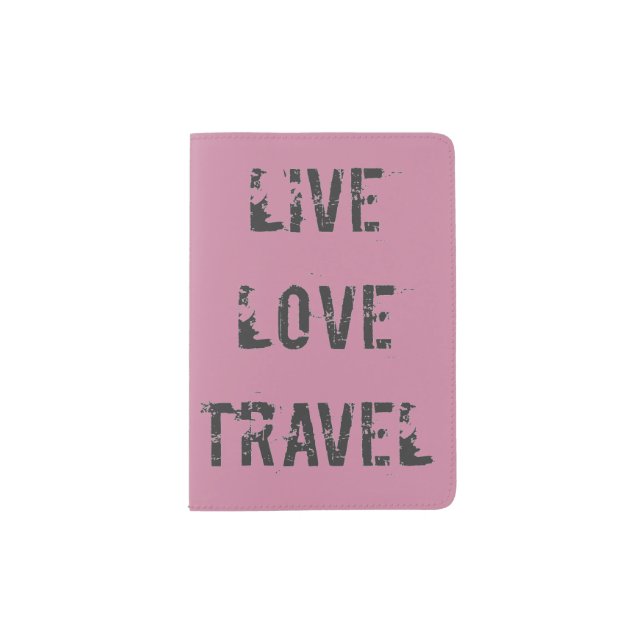 Live, Love, Travel Passport Holder (Front)