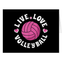Live Love Volleyball For Women Girls Volleyball Fa