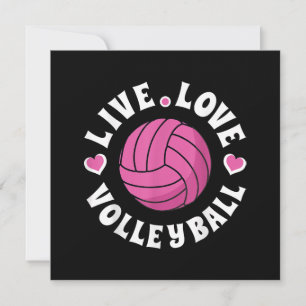 Live Love Volleyball For Women Girls Volleyball Fa Save The Date