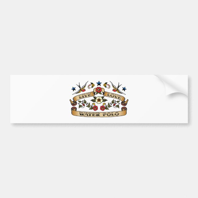 Live Love Water Polo Bumper Sticker (Front)