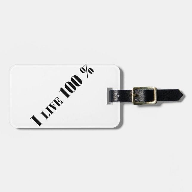 Live Luggage Tag (Front Horizontal)