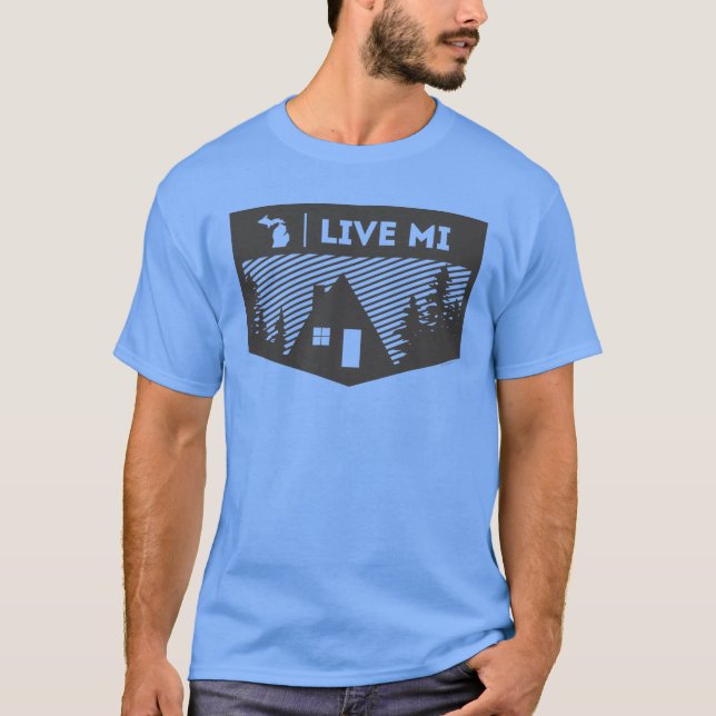 Live MI American Apparel Michigan T-Shirt (Front)