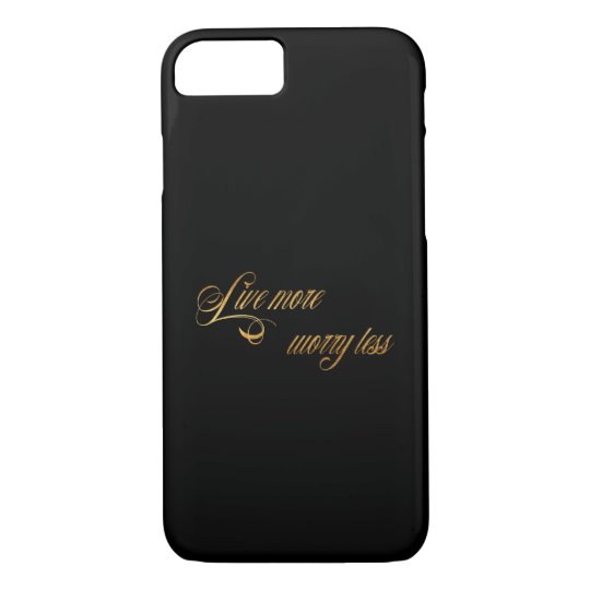 Live Gold Quotes Interesting Live More Worry Less Quote Faux Gold Foil Quotes Iphone 87 Case Live Gold Quotes Amusing Live More Worry Less Quote Faux Gold Foil Quotes Iphone 87 Case